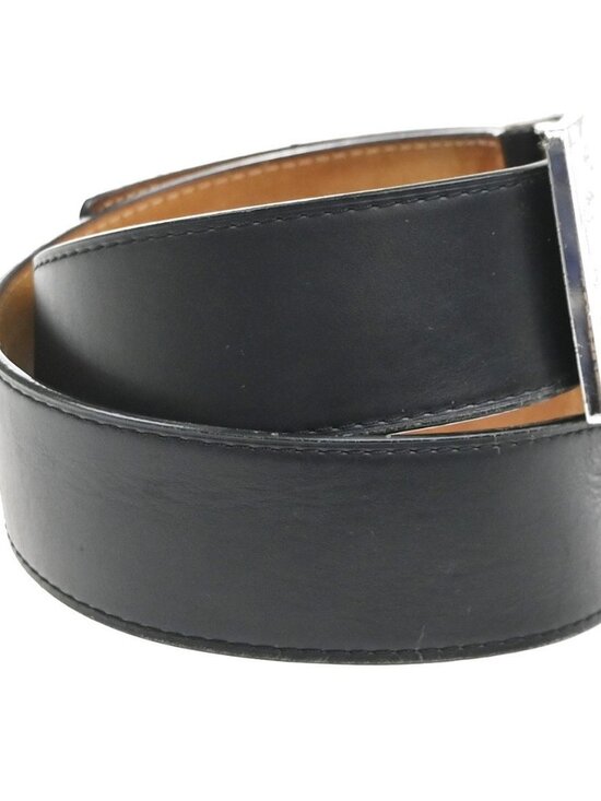 LOUIS VUITTON Ceinture Jeans Buckle Belt 80/32 Leather BK SR Spain M6812 63KC996 main image 6